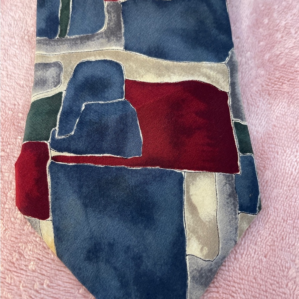 Van Heusen Multicolor Patchwork Tie - image 2